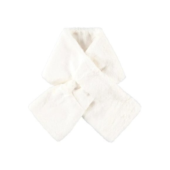 Apparis Bambi Ivory Faux Fur Scarf minimalist neutral old money NWT - Picture 2 of 5